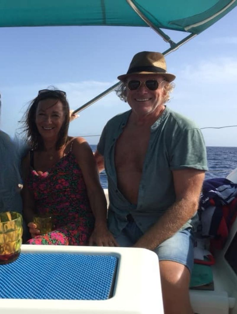 Tanja en Klaas op boottrip